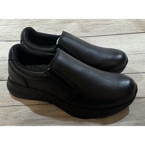 KURU Kivi 2 Slip On Anti Slip Black Shoes Sneakers Comfort Heel Support Sz 8.5 M